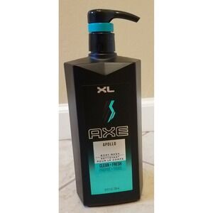 AXE Apollo Body Wash w/ Pump‎ Clean + Fresh Men Soap XL 28oz. NEW